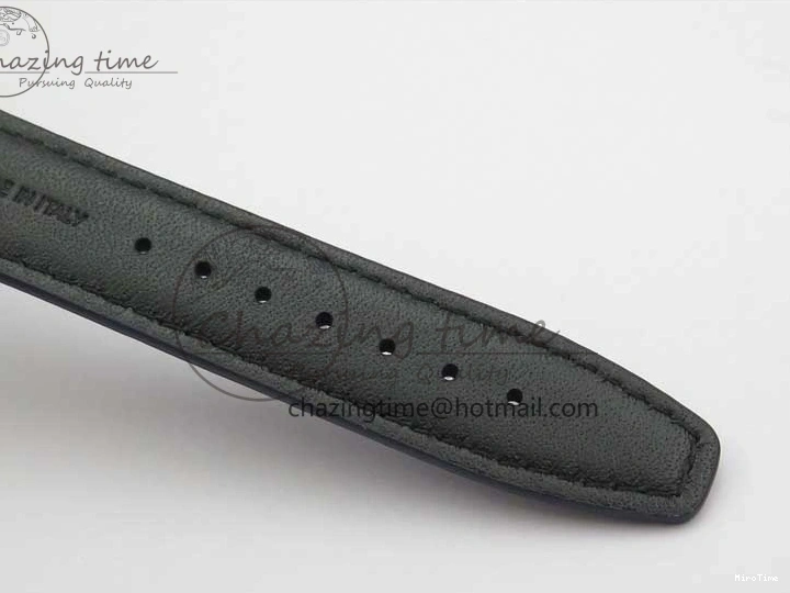 MIROTIME 0411 Packable Portuguese IW358304 ZF 1:1 Best Edition SS White Dial Blue Markers on Leather Strap A 7079